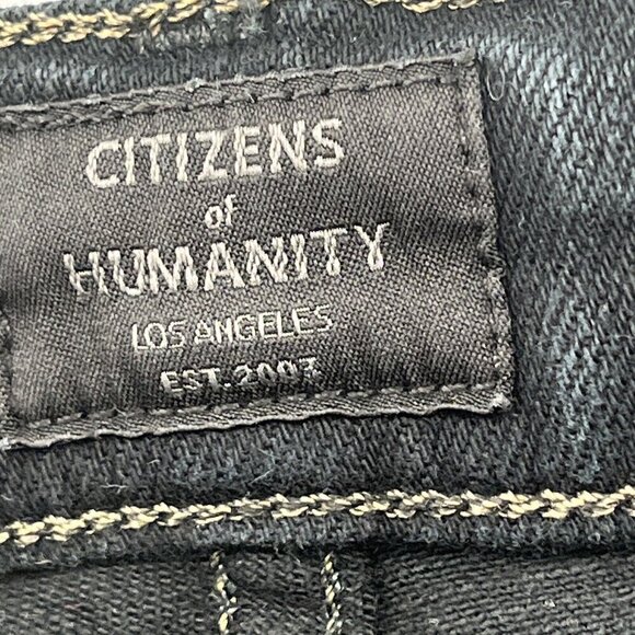 Citizens Of Humanity Mens Core Slim Straight‎ Leg Black Jeans Size 34x31 - Picture 5 of 9